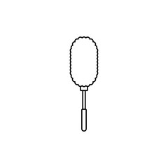Cleaning duster icon in line style icon, isolated on white background
