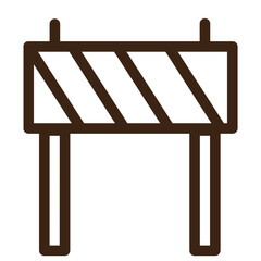 Fototapeta premium barrier tools construction outline icon