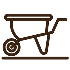 handle tools wheel outline icon