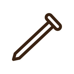 build fabric nail site work outline icon