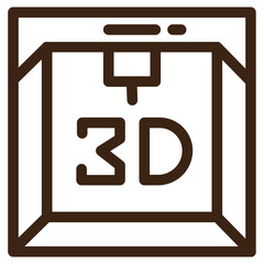 printing tool outline icon