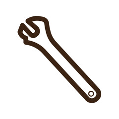 equipment tools wrench outline icon
