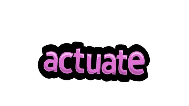 White screen animation video written ACTUATE