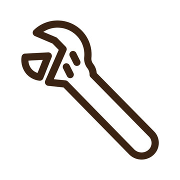 recommend clip art: repair tool wrench outline icon
