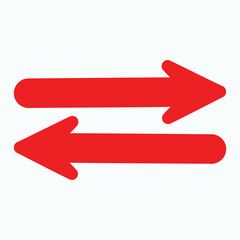 Red arrow icon vector EPS- 10