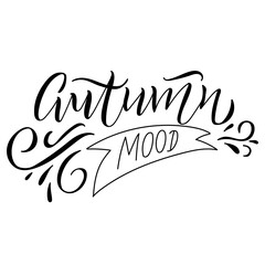 Hand drawn transparent lettering 