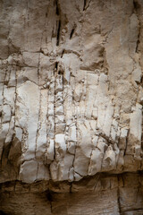 Abstract nature texture. Rock surface or Beige mountain. Natural material background. Rock climbing backdrop, copy space