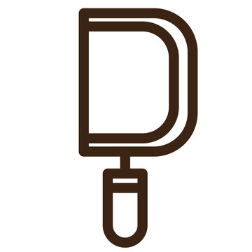 brown outline saw tool clip art preview