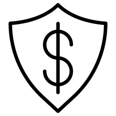 money shield icon