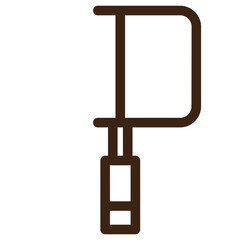 builder tools constructions outline icon