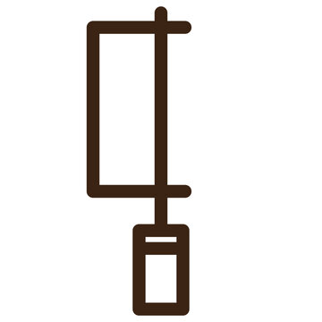 brown saw outline clip art preview