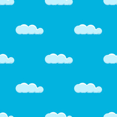 Seamless background with clouds