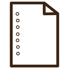 paper tools work outline icon