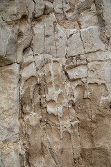 Abstract nature texture. Rock surface or Beige mountain. Natural material background. Rock climbing backdrop, copy space. High quality photo