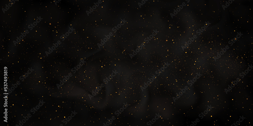 Aufkleber stars and stardust in an infinite universe. a twinkling star on a background of dark space. vector