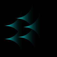 Vector seamless pattern of four-pointed stars on a dark background