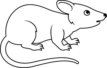 Obraz na płótnie Canvas Rat Chinese Zodiac Horoscope Animal Year Sign