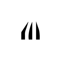 m letter logo vector illustration