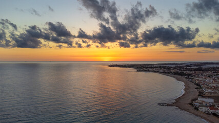 Fototapeta premium Tramonto sulla costa iblea