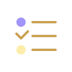 Checklist pixel perfect flat gradient color ui icon. To do list online. Digital planner tool. Simple filled pictogram. GUI, UX design for mobile application. Vector isolated RGB illustration