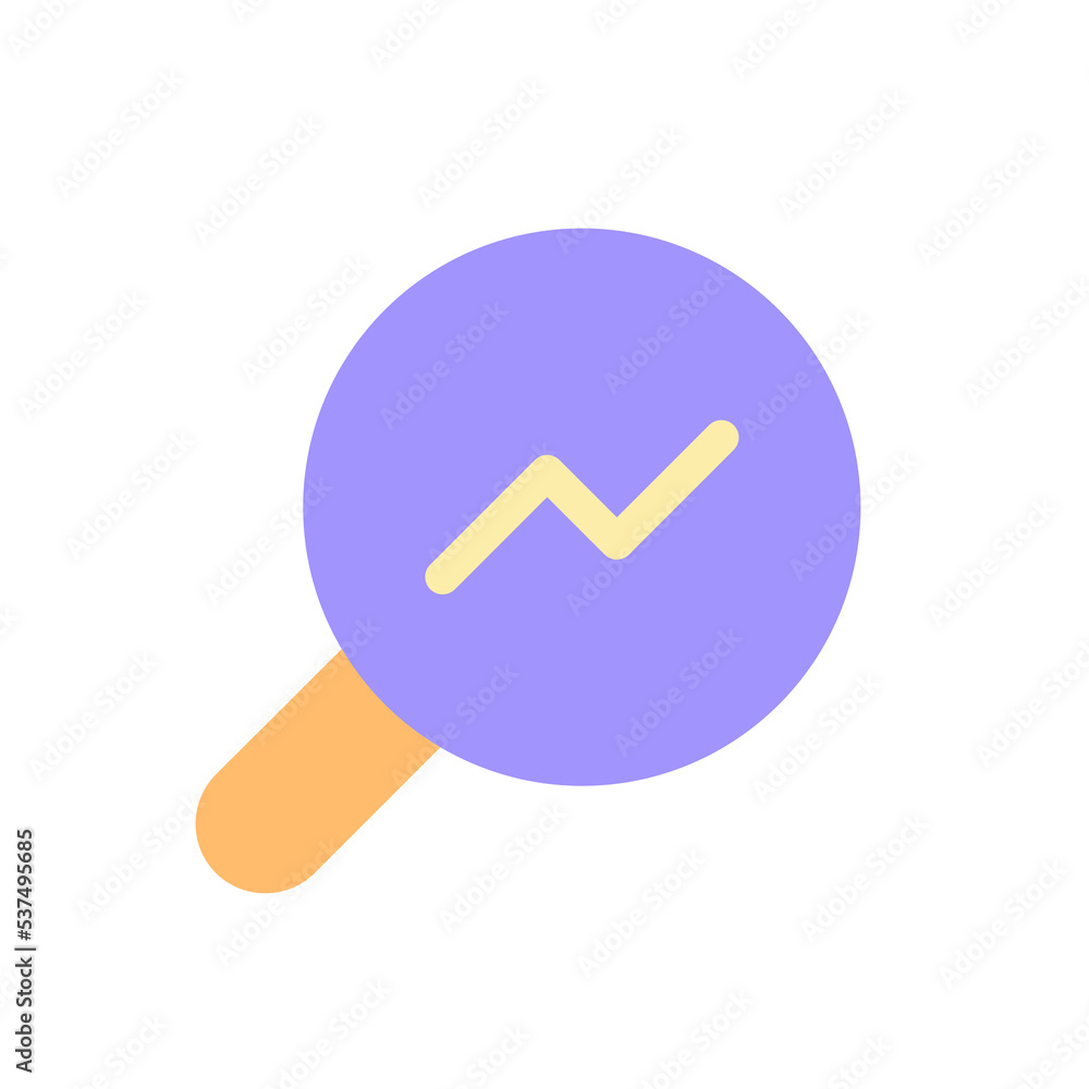 Aufkleber analytic tool pixel perfect flat gradient color ui icon. online data research. market studying. simp