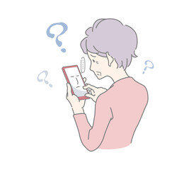 操作やトラブルに困るスマホ初心者のシニア女性