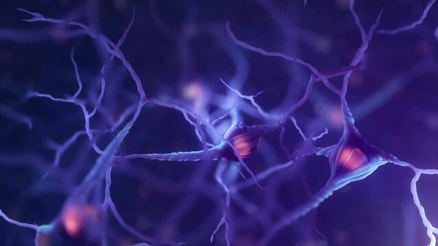neuron loss cell animation | Brain cells | mood swings based on neurons movement