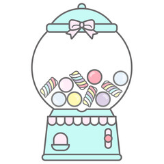 illustration of candy jar