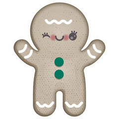 cartoon gingerbread man