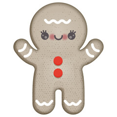 cartoon gingerbread man