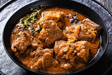 Flemish Stew, carbonnade, meet stew in bowl