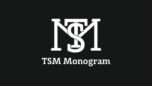 STM Monogram lettermark name Initials Logo Design template
