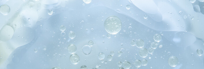 Abstract Blue water bubbles background