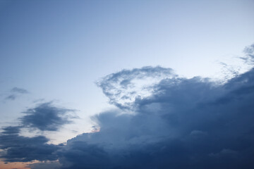 A beautiful sky clouds in nature in an atmosphere of clean air