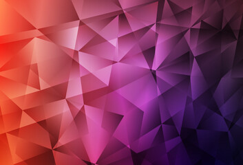 Obraz premium Light Pink, Red vector low poly layout.