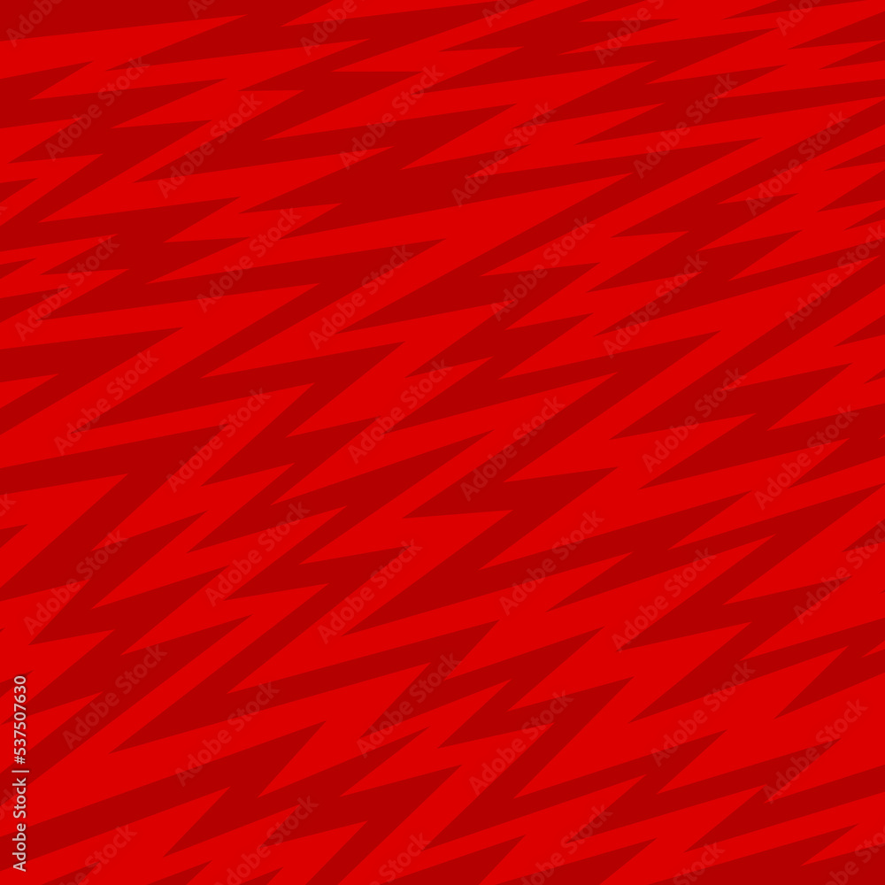 Poster abstract red background with seamless diagonal jagged zigzag line pattern