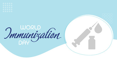 World Immunization day is observed every year on November 10, it is the process by which an individual's immune system becomes fortified against an agent. Vector illustration