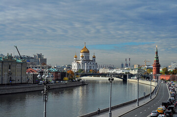 Fototapeta premium Moscow is the capital of Russia, a city of federal significance, the administrative center of the Central Federal District and the center of the Moscow Region, which does not include