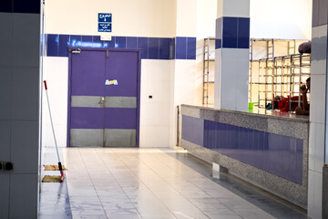 The locker room inside a Hammam in Morocco