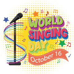 World Singing Day Banner Design