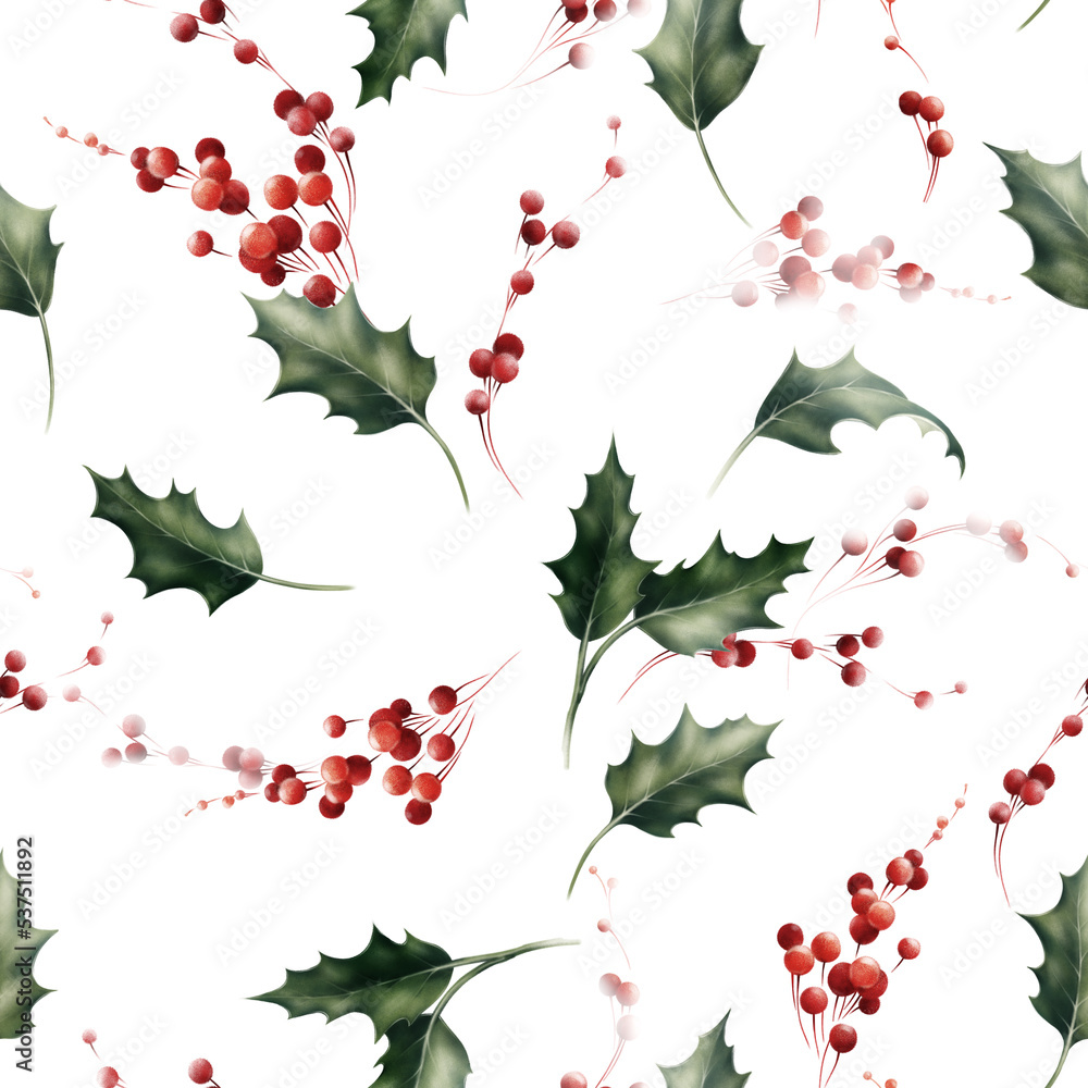 Wall mural seamless christmas pattern, christmas background, digital paper. template design for textiles, inter