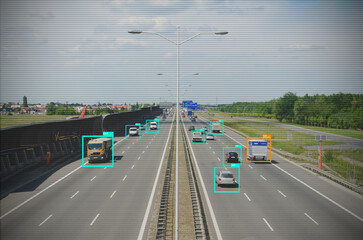 Traffic monitoring by AI, security system