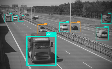 Traffic monitoring by AI, security system