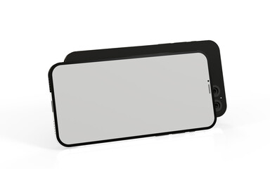 realistic smartphone template mockup for user experience presentation. Stylish concept design for websites, applications and landing pages.