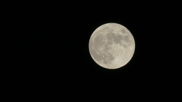 Full Moon Telephoto Shot - 4k