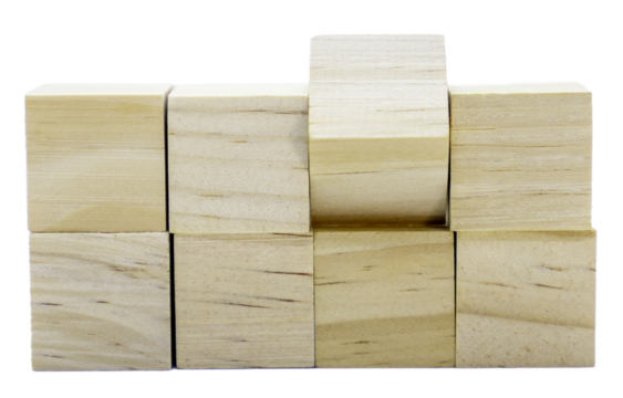  blank  wooden cubes- PNG alpha channel - graphic resources