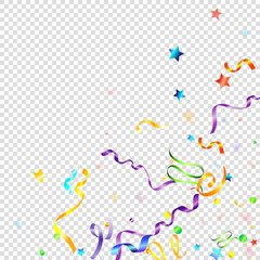 ribbon serpentine tinsel red spiral color curly