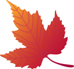 Autumn leaf. Fall leaves illustration