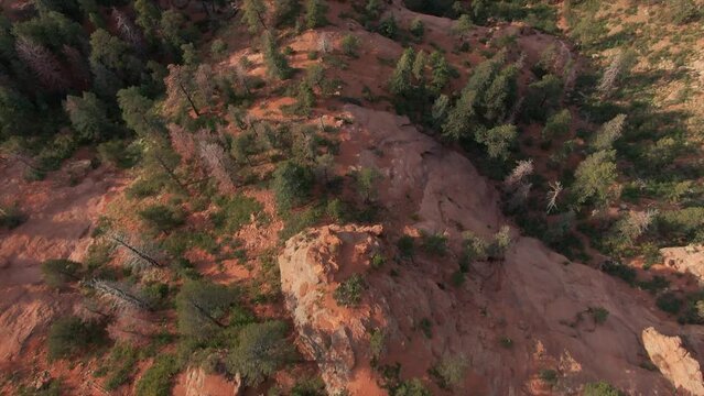 Drone footage of the Mountain valley outside of Colorado Springs, Colorado
