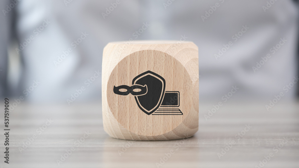 Sticker concept of cybersecurity